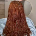 Small Curly knotless at braids by lara